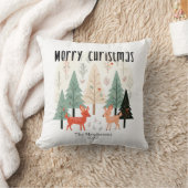 Lieve Winter Woud Familie Kerstmis Kussen (Deken)