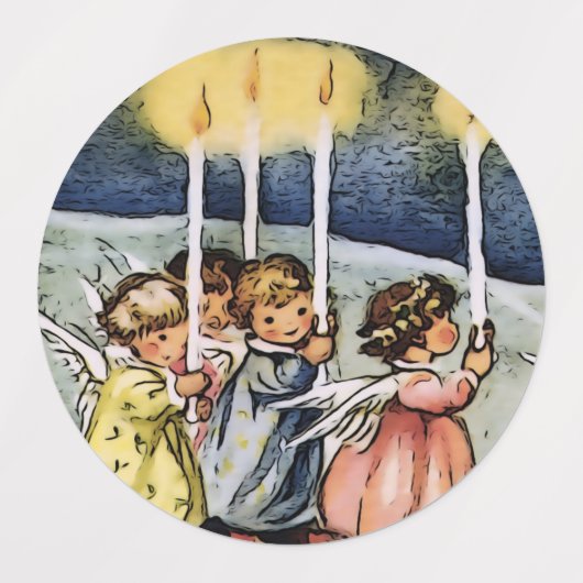 Lieve winterengelen labels (Design 2)