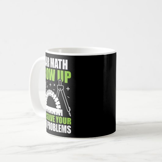 Lieve Wiskunde groeit op en lost uw eigen probleme Koffiemok (Voorkant links)