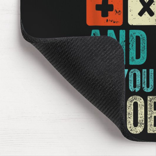 Lieve Wiskunde groeit op en lost uw eigen probleme Muismat (Hoek)