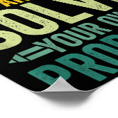 Lieve Wiskunde groeit op en lost uw eigen probleme Poster (Hoek)