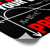 Lieve Wiskunde groeit op en lost uw eigen probleme Poster (Hoek)