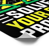 Lieve Wiskunde groeit op en lost uw eigen probleme Poster (Hoek)