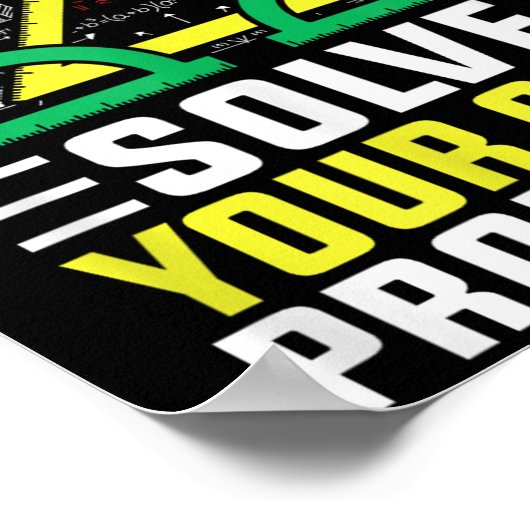 Lieve Wiskunde groeit op en lost uw eigen probleme Poster (Hoek)