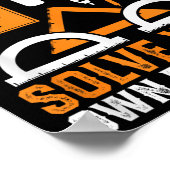 Lieve Wiskunde groeit op en lost uw eigen probleme Poster (Hoek)