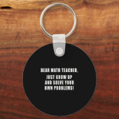 Lieve Wiskunde Leraar Gewoon Opgroeien Grappige Ci Sleutelhanger (Voorkant)