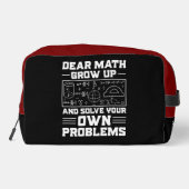 Lieve Wiskunde, los uw problemen op! Toilettasje (Achterkant)