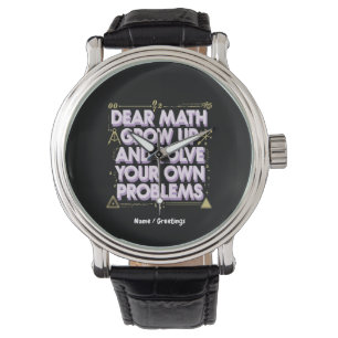 Lieve Wiskunde, word volwassen en los je eigen pro Horloge