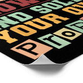 Lieve Wiskunde, word volwassen en los je eigen pro Poster (Hoek)