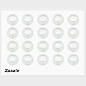 Lieve wolk baby shower bedank sticker (Vel)