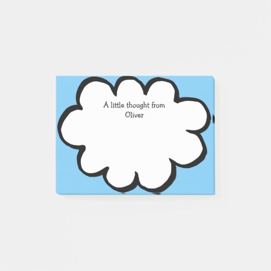 Lieve Wolk Persoonlijke Naam Boodschap Post-it® Notes (Voorkant)