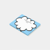 Lieve Wolk Persoonlijke Naam Boodschap Post-it® Notes (Schuin)