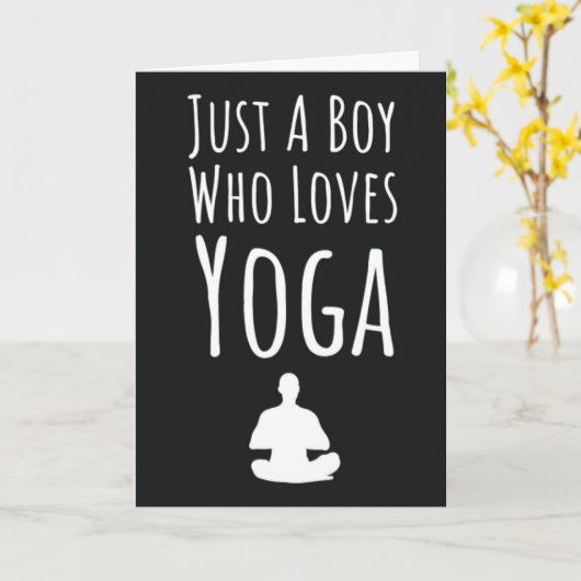 Lieve yogakaarten voor jongens kinderen yogi kaart (Gele Bloem)