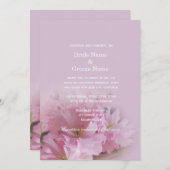 Lieve zachte roze kersen bloesem lentebruiloft kaart (Voorkant / Achterkant)
