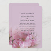 Lieve zachte roze kersen bloesem lentebruiloft kaart (Voorkant / Achterkant)