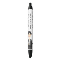 Lieve Zakenvrouw Illustratie Met Aangepaste Info
