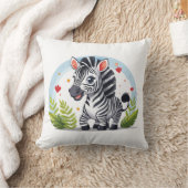 Lieve zebra cartoon kussen (Deken)
