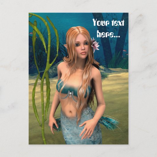 Lieve Zeemeermin Briefkaart (Voorkant)