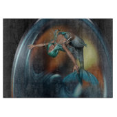 Lieve Zeemeermin Joelt Zwemmend  Snijplank (Voorkant)