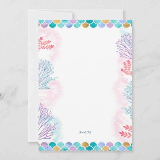 Lieve Zeemeermin Kaart (Achterkant)