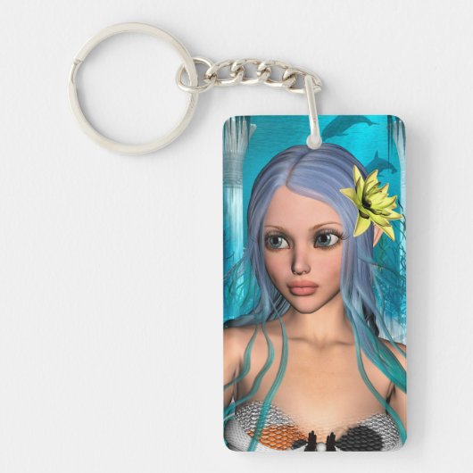 Lieve Zeemeermin Sleutelhanger (Voorkant)