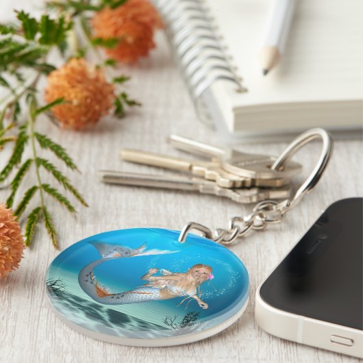 Lieve Zeemeermin Sleutelhanger (Voorkant Rechts)