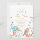 Lieve Zeemeerminnen Onder de Zee Kaart (Voorkant)