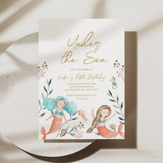 Lieve Zeemeerminnen Onder de Zee Kaart