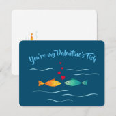 Lieve zeevisjes verliefd notitiekaartje (Voorkant / Achterkant)