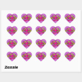 lieve zestien hart sticker (Vel)
