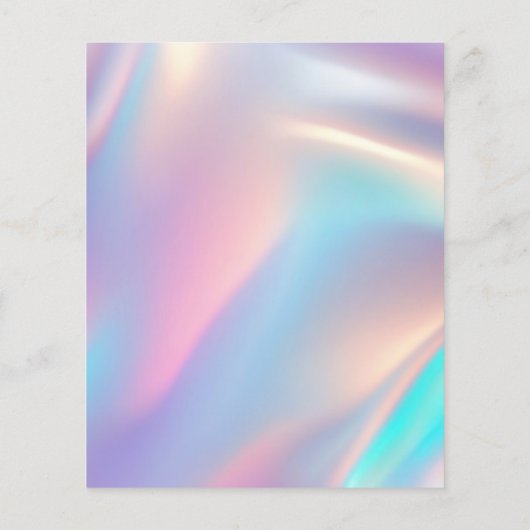 lieve zestien stijlvolle holografische uitnodiging (Achterkant)