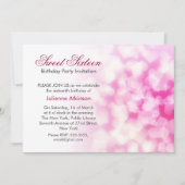 lieve zestien verjaardagsfeestuitnodiging kaart (Voorkant)