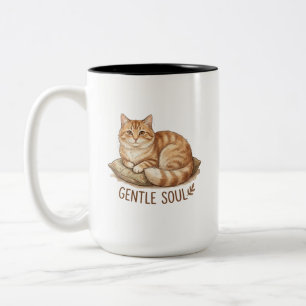 lieve ziel kat tweekleurige koffiemok