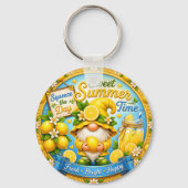 Lieve zomertijdkabouter sleutelhanger (Voorkant)