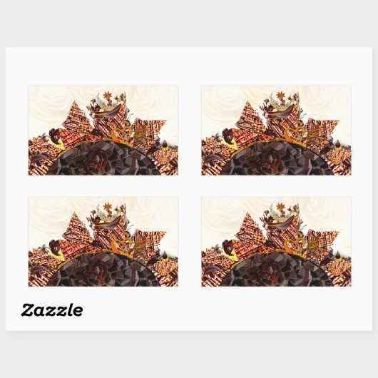 LIEVE ZONDAG! :) CBS ZONDAGOCHTEND ZONNEN RECHTHOEKIGE STICKER (Vel)