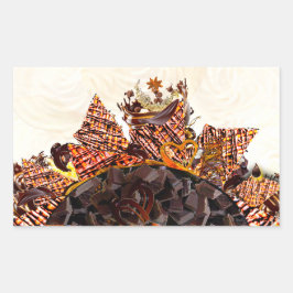 LIEVE ZONDAG! :) CBS ZONDAGOCHTEND ZONNEN RECHTHOEKIGE STICKER