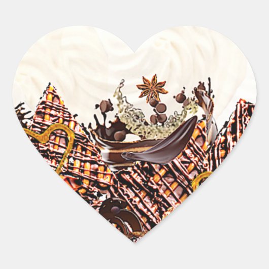 LIEVE ZONDAG! :) HART STICKER (Voorkant)