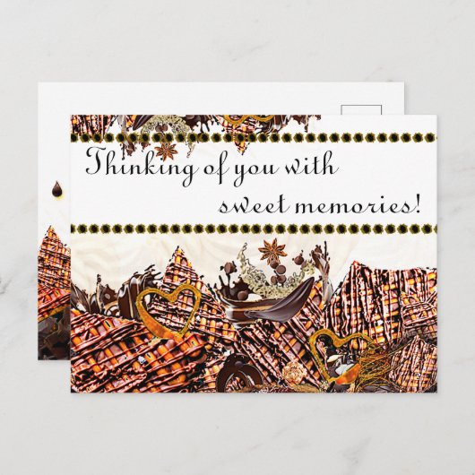 LIEVE ZONDAG! :) KAART "DENKEN AAN JOU" (Voorkant / Achterkant)