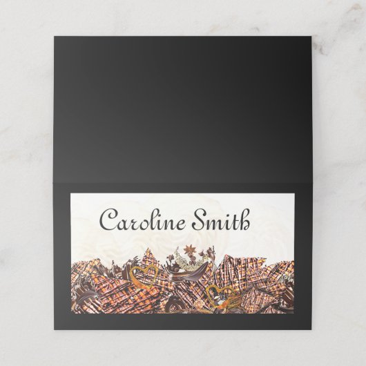 LIEVE ZONDAG! :) PLAATSKAARTJE (Buitenkant ongevouwen)