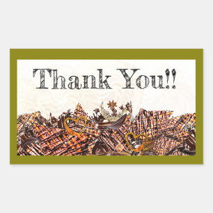 LIEVE ZONDAG! :) RECHTHOEKIGE STICKER