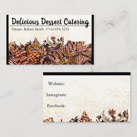 LIEVE ZONDAG! :) VISITEKAARTJE (Voorkant / Achterkant)