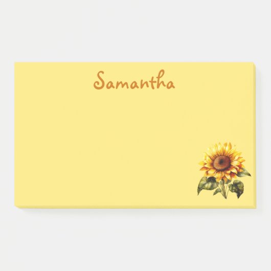 Lieve zonnebloem post-it® notes (Voorkant)
