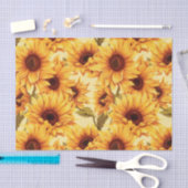 Lieve zonnebloemen tissuepapier (Craft)