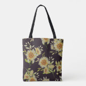 Lieve zonnebloemen tote bag (Achterkant)