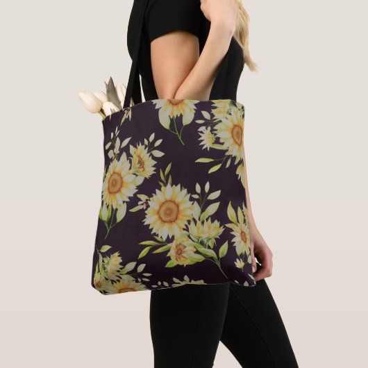 Lieve zonnebloemen tote bag (Dichtbij)