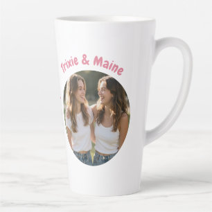Lieve Zusters Eenvoudige Moderne Quotes Foto Naam  Latte Mok