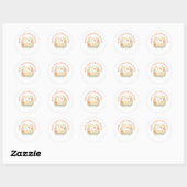 Lieve Zwaan Moeder Moederdag Ronde Sticker (Vel)