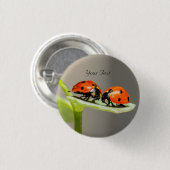 Lieveboeren Lieveheersbeestjes Pinback Knop Ronde Button 3,2 Cm (Voorkant /achterkant)