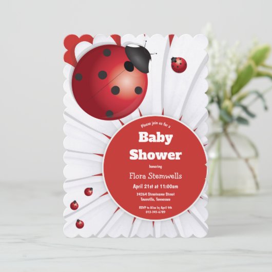 Lieveboerenheerssfeest Uitnodiging Rood Wit Zwart (Staand voorkant)