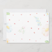 Lieveboompje 1e verjaardagsuitnodiging Zomerfeest Kaart (Achterkant)